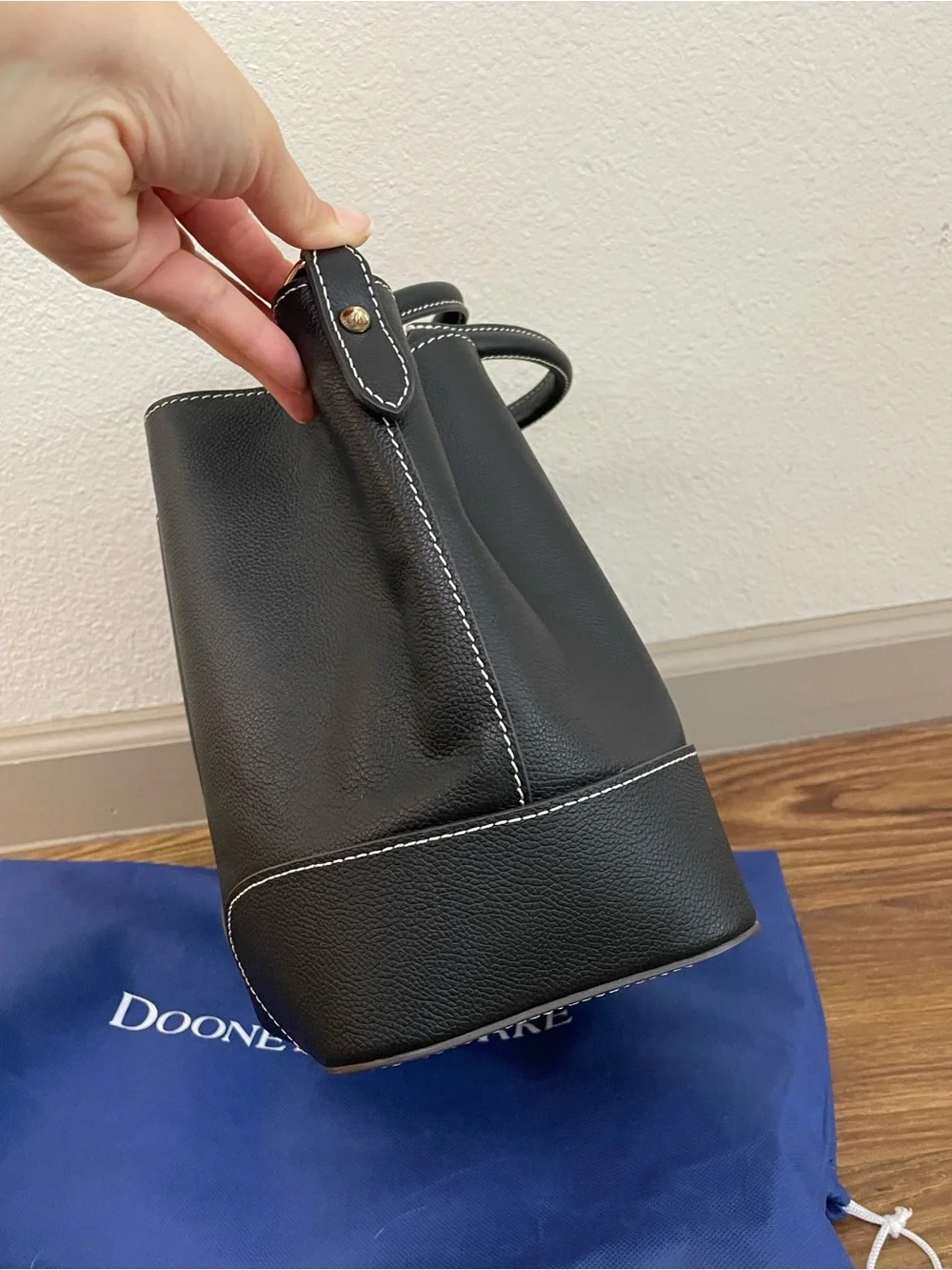 Dooney & Bourke Lucca Leather Barlow Black Satchel NWT